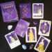 Everyday tarot mini laid out with packaging and booklet