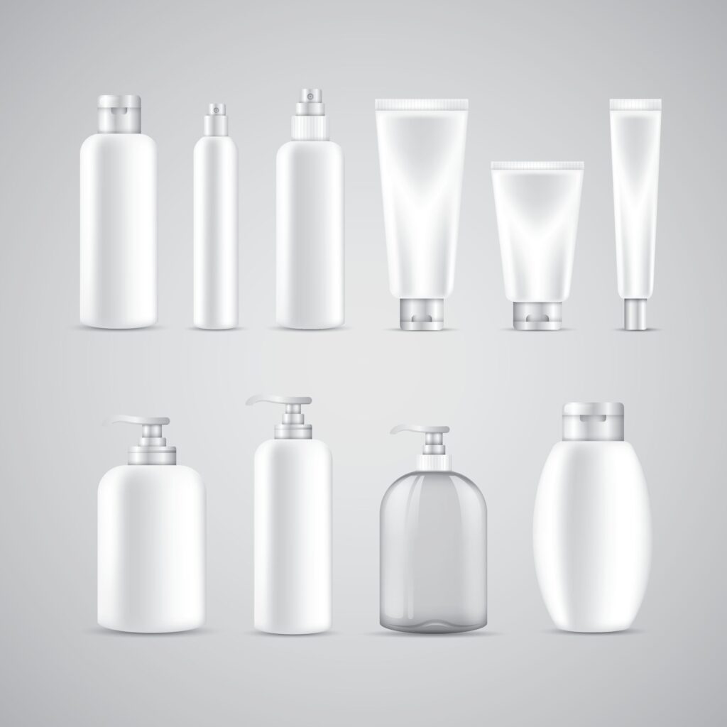 White plain bottles for cheap packaging ideas