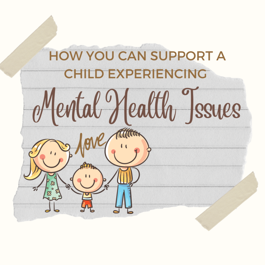 Drawing of a child holding parents hands with love above their head for the How You Can Support A Child Experiencing Mental Health Issues