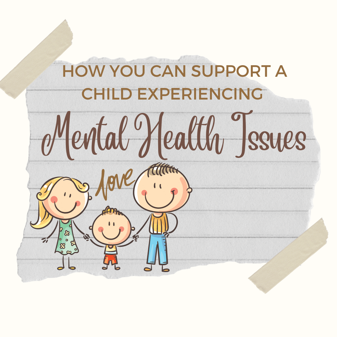Drawing of a child holding parents hands with love above their head for the How You Can Support A Child Experiencing Mental Health Issues
